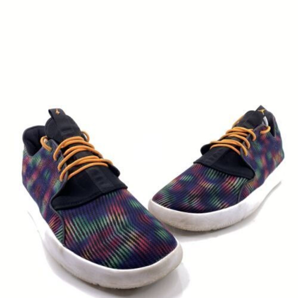Nike Air Jordan Eclipse Youth Size 9Y Black Orange Basketball Shoes 724356-505